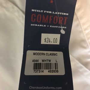 White scrub bottoms